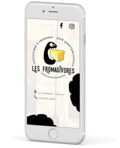 Site web responsive : Les Fromagivores